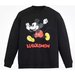 NWT Lululemon x Disney Mickey Fleece Oversized Pullover Sweatshirt Size Large